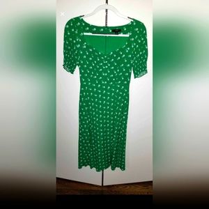 J.Crew Midi green floral dress